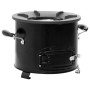 Cocina de leña para camping metal negro 36x26x22,5 cm de , Chimeneas - Ref: Foro24-319439, Precio: 82,32 €, Descuento: %