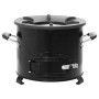 Cocina de leña para camping metal negro 36x26x22,5 cm de , Chimeneas - Ref: Foro24-319439, Precio: 82,32 €, Descuento: %