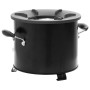 Cocina de leña para camping metal negro 36x26x22,5 cm de , Chimeneas - Ref: Foro24-319439, Precio: 82,32 €, Descuento: %