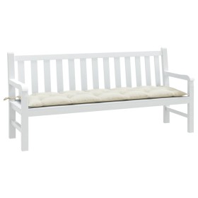 Sitzkissen für Gartenbank in Creme-Melange-Stoff 180x50x7 cm. von , Kissen für Stühle und Sofas - Ref: Foro24-4002566, Preis:...