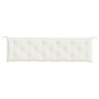 Cushion for garden bench in cream melange fabric 180x50x7 cm by , Cushions for chairs and sofas - Ref: Foro24-4002566, Price:...