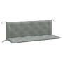 Garden bench cushions 2 units light gray melange fabric 150x50x7 cm by , Cushions for chairs and sofas - Ref: Foro24-4002608,...