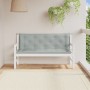 Garden bench cushions 2 units light gray melange fabric 150x50x7 cm by , Cushions for chairs and sofas - Ref: Foro24-4002608,...