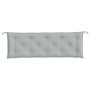 Garden bench cushions 2 units light gray melange fabric 150x50x7 cm by , Cushions for chairs and sofas - Ref: Foro24-4002608,...