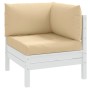 Kissen für Palettensofa, 3 Stück, Stoff in Beige Melange. von , Kissen für Stühle und Sofas - Ref: Foro24-4002655, Preis: 46,...