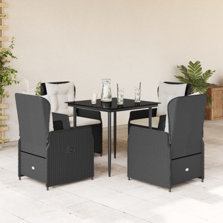 Set de muebles jardín 5 pzas con cojines ratán sintético negro de , Conjuntos de jardín - Ref: Foro24-3262827, Precio: 494,54...