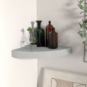 Gray MDF corner floating shelf 25x25x3.8 cm by vidaXL, Shelves and shelves - Ref: Foro24-323901, Price: 14,21 €, Discount: %