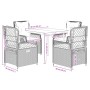 5-piece garden dining set with beige synthetic rattan cushions by , Garden sets - Ref: Foro24-3263000, Price: 502,82 €, Disco...