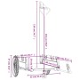 Oxford Fahrradanhänger aus schwarzem Eisen und Stoff von , Fahrradanhänger - Ref: Foro24-94199, Preis: 99,72 €, Rabatt: %