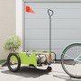 Bicycle trailer made of green and black Oxford fabric and iron by , Bicycle trailers - Ref: Foro24-94200, Price: 95,99 €, Dis...