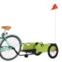 Bicycle trailer made of green and black Oxford fabric and iron by , Bicycle trailers - Ref: Foro24-94200, Price: 95,99 €, Dis...