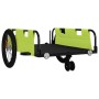 Bicycle trailer made of green and black Oxford fabric and iron by , Bicycle trailers - Ref: Foro24-94200, Price: 95,99 €, Dis...