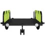 Bicycle trailer made of green and black Oxford fabric and iron by , Bicycle trailers - Ref: Foro24-94200, Price: 95,99 €, Dis...