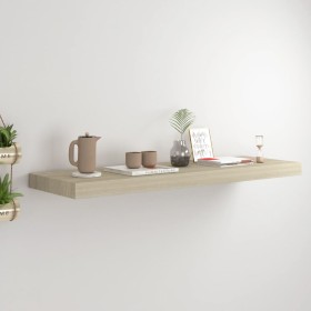 Oak color MDF floating wall shelf 80x23.5x3.8 cm by vidaXL, Shelves and shelves - Ref: Foro24-323877, Price: 22,47 €, Discoun...