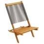 Garden chairs 2 units solid acacia wood gray polypropylene by , Garden chairs - Ref: Foro24-367688, Price: 110,88 €, Discount: %