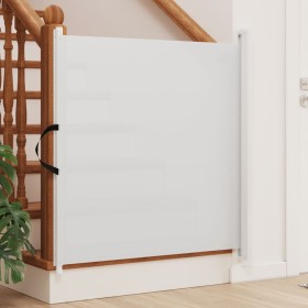 Retractable white pet door 117.5x125 cm by , Gates for children and pets - Ref: Foro24-4004130, Price: 51,96 €, Discount: %