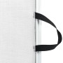 Retractable white pet door 117.5x125 cm by , Gates for children and pets - Ref: Foro24-4004130, Price: 51,95 €, Discount: %