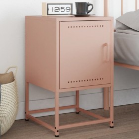 Pink steel bedside table 36x39x60.5 cm by , Nightstands - Ref: Foro24-846448, Price: 53,86 €, Discount: %