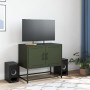 Fernsehmöbel aus olivgrünem Stahl, 68,5x39x60,5 cm. von , TV-Möbel - Ref: Foro24-846474, Preis: 75,41 €, Rabatt: %