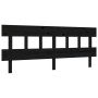 Double bed for seniors with black solid wood headboard by vidaXL, Beds and slatted bases - Ref: Foro24-3195435, Price: 160,92...