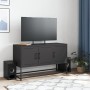 Mueble para TV de acero negro 100,5x39x60,5 cm de , Muebles TV - Ref: Foro24-846476, Precio: 93,79 €, Descuento: %