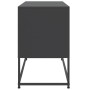 Mueble para TV de acero negro 100,5x39x60,5 cm de , Muebles TV - Ref: Foro24-846476, Precio: 93,79 €, Descuento: %