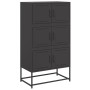 Schwarzer Stahlschrank 68,5x38,5x123,5 cm von , Sideboards - Ref: Foro24-846488, Preis: 137,54 €, Rabatt: %