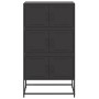 Black steel sideboard 68.5x38.5x123.5 cm by , Sideboards - Ref: Foro24-846488, Price: 137,99 €, Discount: %