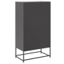 Black steel sideboard 68.5x38.5x123.5 cm by , Sideboards - Ref: Foro24-846488, Price: 137,99 €, Discount: %