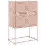 Aparador de acero rosa 68,5x38,5x107 cm de , Aparadores - Ref: Foro24-846483, Precio: 108,21 €, Descuento: %