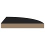 Black MDF corner floating shelf 35x35x3.8 cm by vidaXL, Shelves and shelves - Ref: Foro24-323919, Price: 26,72 €, Discount: %