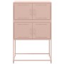 Aparador de acero rosa 68,5x38,5x107 cm de , Aparadores - Ref: Foro24-846483, Precio: 108,21 €, Descuento: %