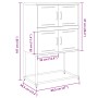 Rosa Stahlschrank 68,5x38,5x107 cm von , Sideboards - Ref: Foro24-846483, Preis: 108,99 €, Rabatt: %