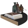 Black MDF corner floating shelf 35x35x3.8 cm by vidaXL, Shelves and shelves - Ref: Foro24-323919, Price: 26,72 €, Discount: %