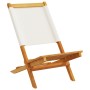 Folding garden chairs 8 units solid wood and cream fabric by , Garden chairs - Ref: Foro24-3214639, Price: 405,45 €, Discount: %