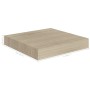 Oak color MDF floating wall shelf 23x23.5x3.8 cm by vidaXL, Shelves and shelves - Ref: Foro24-323865, Price: 13,33 €, Discoun...