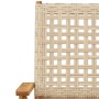 5-piece garden dining set made of PE rattan and solid beige wood. by , Garden sets - Ref: Foro24-3281696, Price: 364,98 €, Di...