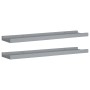 Shelf for photo frames 2 units MDF gray 60x9x3 cm by vidaXL, Shelves and shelves - Ref: Foro24-323935, Price: 18,32 €, Discou...