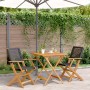 3-teiliges Bistro-Set aus PE-Rattan und massivem Holz in Schwarz von , Gartensets - Ref: Foro24-3281874, Preis: 191,94 €, Rab...