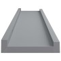 Shelf for photo frames 2 units MDF gray 60x9x3 cm by vidaXL, Shelves and shelves - Ref: Foro24-323935, Price: 18,32 €, Discou...