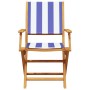 3-piece bistro set, fabric and solid blue and white wood by , Garden sets - Ref: Foro24-3281801, Price: 149,99 €, Discount: %