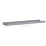 Shelf for photo frames 2 units MDF gray 60x9x3 cm by vidaXL, Shelves and shelves - Ref: Foro24-323935, Price: 18,32 €, Discou...