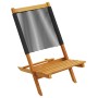 Reclining garden chairs 8 pcs solid acacia wood black by , Garden chairs - Ref: Foro24-3214630, Price: 414,47 €, Discount: %