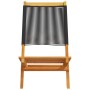 Reclining garden chairs 8 pcs solid acacia wood black by , Garden chairs - Ref: Foro24-3214630, Price: 414,47 €, Discount: %