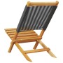 Reclining garden chairs 8 pcs solid acacia wood black by , Garden chairs - Ref: Foro24-3214630, Price: 414,47 €, Discount: %