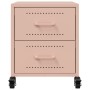 Nachttisch aus rosa Stahl 36x39x43,5 cm von , Nachttische - Ref: Foro24-846628, Preis: 72,99 €, Rabatt: %