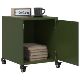 Bedside tables 2 units olive green steel 36x39x43.5 cm by , Nightstands - Ref: Foro24-846623, Price: 98,99 €, Discount: %