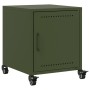 Bedside tables 2 units olive green steel 36x39x43.5 cm by , Nightstands - Ref: Foro24-846623, Price: 99,15 €, Discount: %