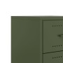 Bedside tables 2 units olive green steel 36x39x43.5 cm by , Nightstands - Ref: Foro24-846635, Price: 130,15 €, Discount: %