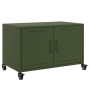 TV stand made of cold-rolled steel in olive green, measuring 68x39x43.5 cm. by , TV Furniture - Ref: Foro24-846642, Price: 73...